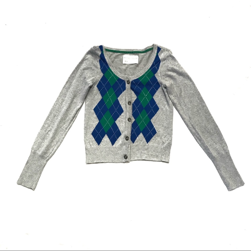 Aeropostale-Grey Womens Button Up Cardigan Sweater